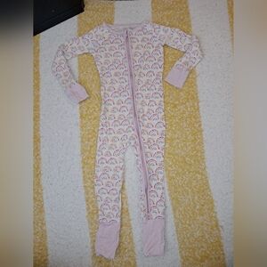 Little Sleepies brand Little girls size 18-24 months rainbow Bamboo pajamas